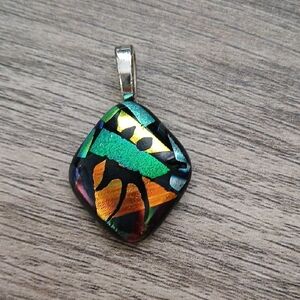 Multicolor Abstract Pendant